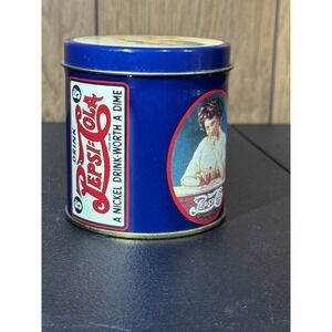 Vintage Collectible Victorian Pepsi-Cola Worth a Dime Tin